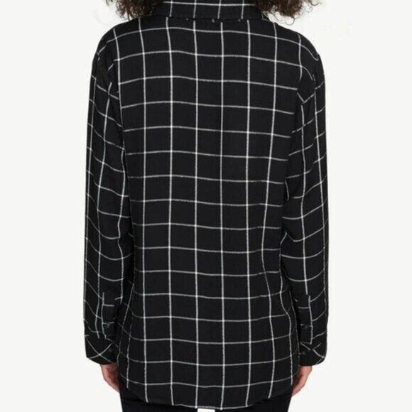 Sanctuary New Generation Plaid Boyfriend Shirt Size Small New with Tags - Picture 2 of 2